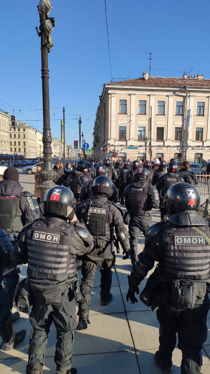 Police in St. Petersburg, March 13, 2022 / Photo: Protest Russia